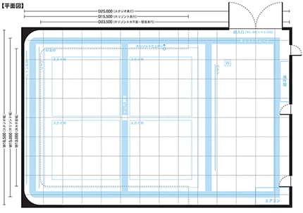 インタースタジオ I-1st 平面図