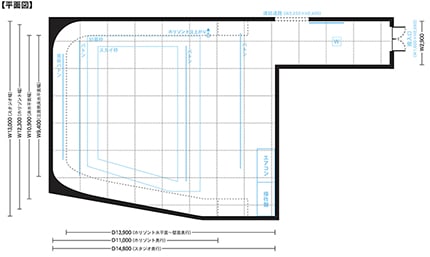 インタースタジオ I-3st 平面図