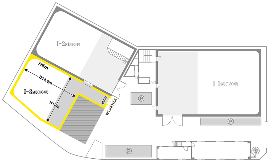 インタースタジオ I-3st配置図